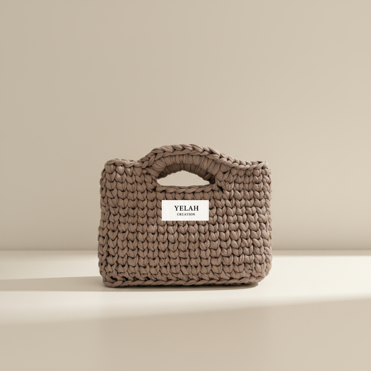 Sac Aura Essentielle Amande Glacée - Sac crochet fait main Yelah Création