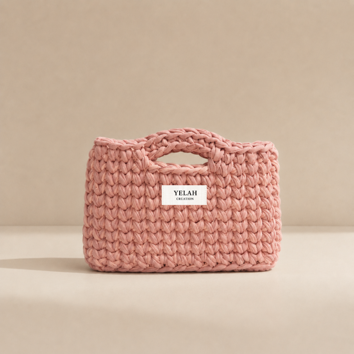 Sac Aura Sublime Roses - Sac crochet fait main Yelah Création