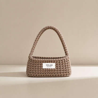 Sac Luna Amande Glacée - Sac crochet fait main Yelah Création
